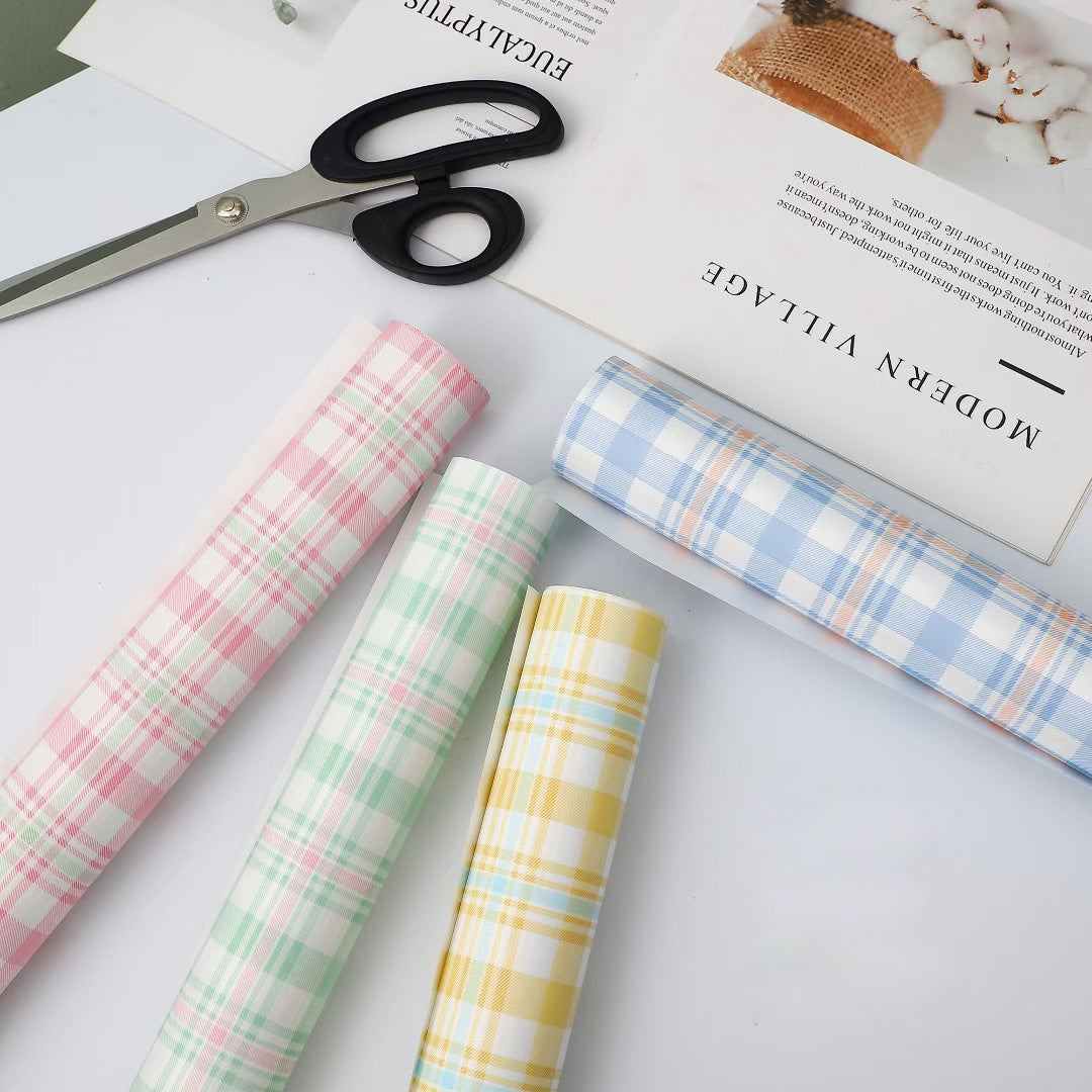 Two Tone Plaid Vintage Elegant Wrapping Paper