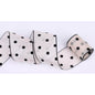 Flocked Polka Dot Tulle Ribbon – 3.8 cm x 10 yd x 6 rolls