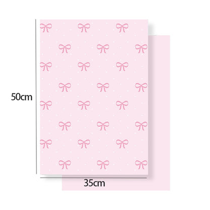 Romantic Bow Series Wrapping Paper - 10 Sheets