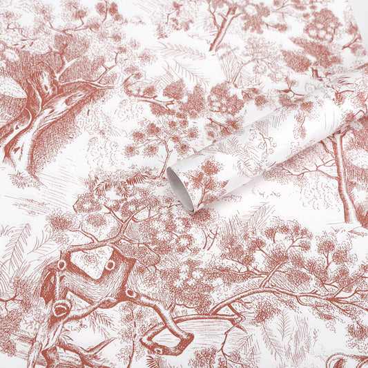 Afternoon Tea Vintage Embossed Print Wrapping Paper - 10 Sheets
