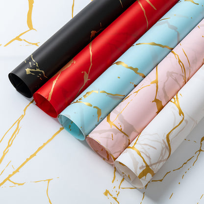 Best Selling Gold Marble Wrapping Paper - 5 Sheets