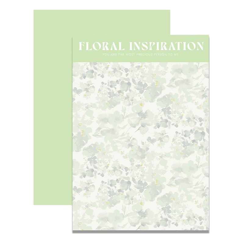 Sea of Flowers Oil Painting Wrapping Paper - 10 Sheets