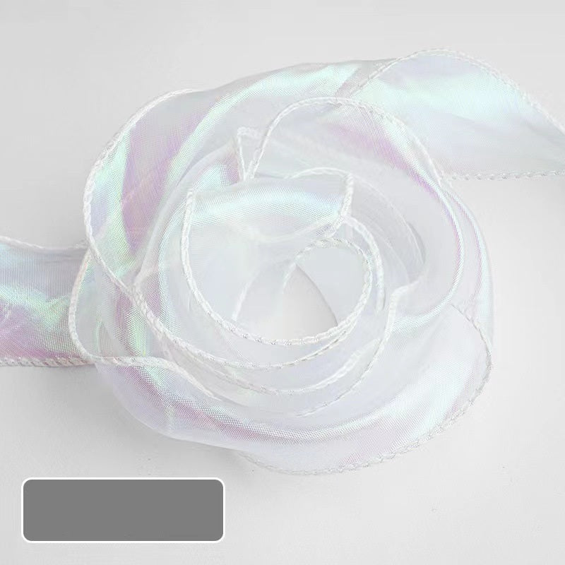 Iridescent Mermaid Tail Organza Ribbon – 4 cm x 10 yd x 6 rolls