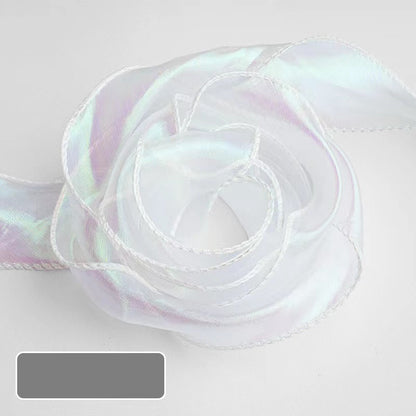 Iridescent Mermaid Tail Organza Ribbon – 4 cm x 10 yd x 6 rolls