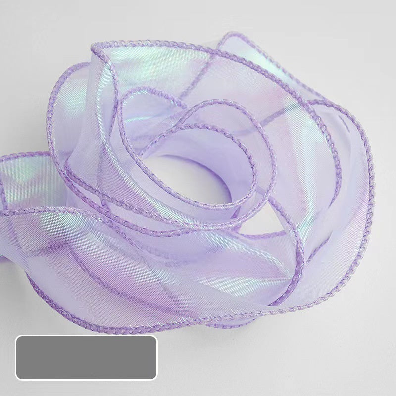 Iridescent Mermaid Tail Organza Ribbon – 4 cm x 10 yd x 6 rolls