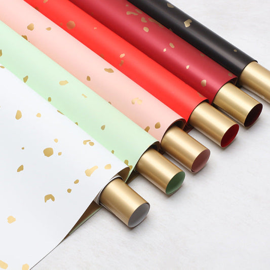 Gold Foil Glitter Wrapping Paper - 20 Sheets