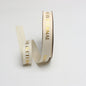Love Is Eternal Satin Ribbon – 2.5 cm x 40 yd Gold Foil Print x 6 rolls