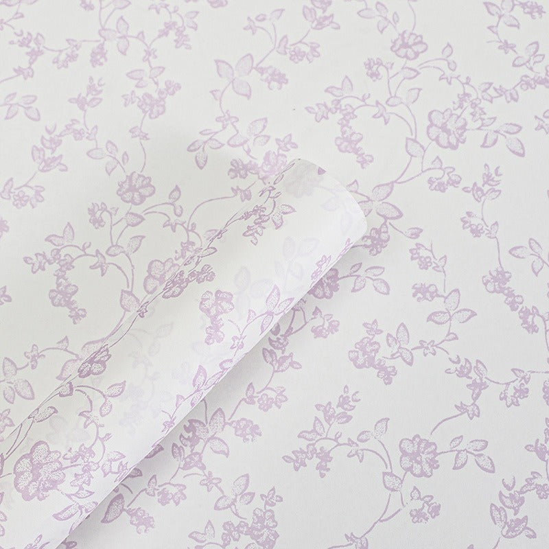 European Floral Art Paper Waterproof Wrapping Paper - 10 Sheets