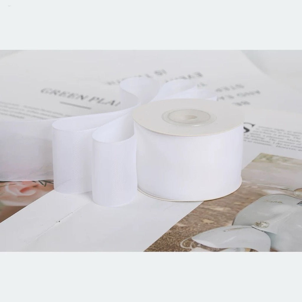 Matte Milk Silk Sheer Ribbon – 3.8 cm x 20 yd x 6 rolls