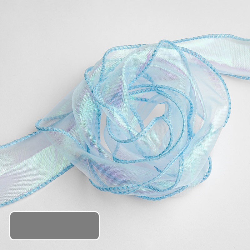 Iridescent Mermaid Tail Organza Ribbon – 4 cm x 10 yd x 6 rolls