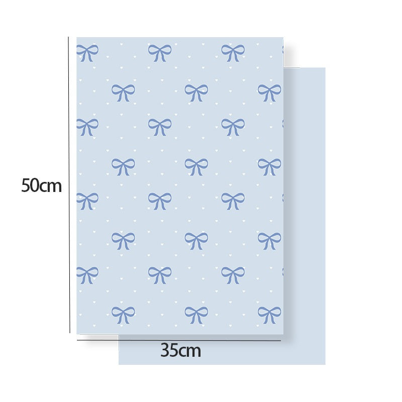 Romantic Bow Series Wrapping Paper - 10 Sheets