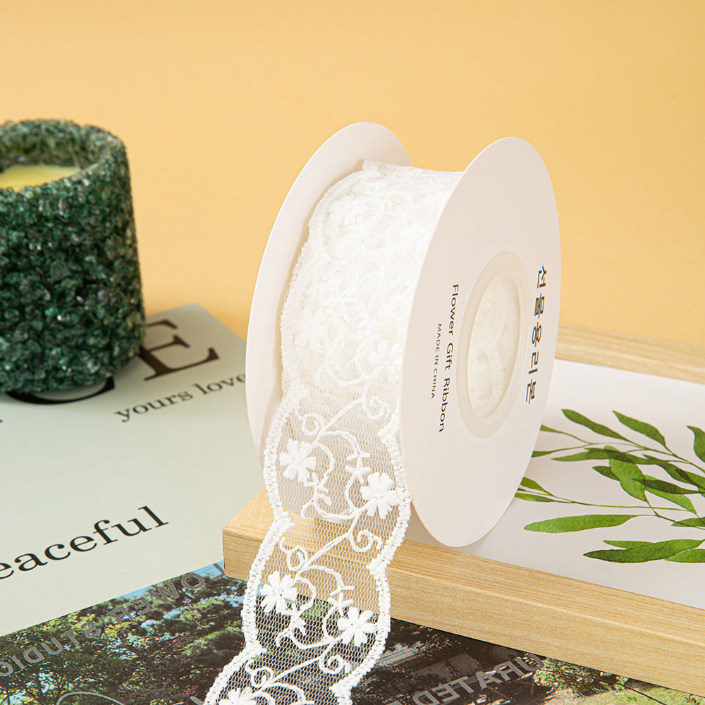 Vine Floral Ribbon – 3.8 cm x 5 yd x 6 rolls