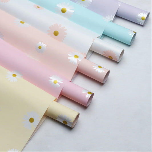 Fresh Like You Daisy Waterproof Floral Wrapping Paper - 20 Sheets