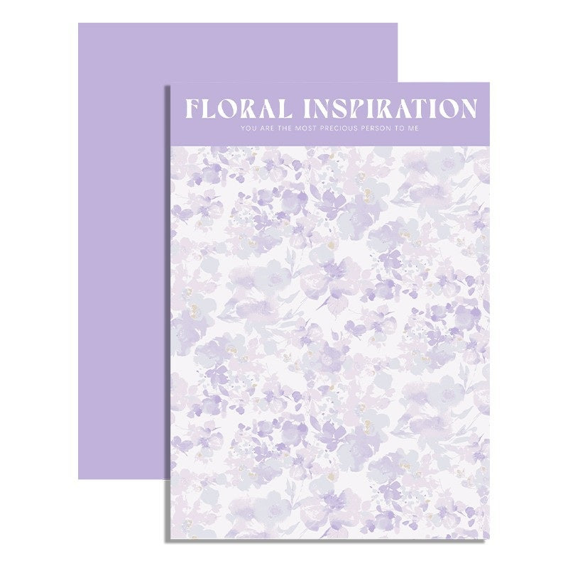Sea of Flowers Oil Painting Wrapping Paper - 10 Sheets