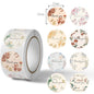 2.5cm Fresh Floral Thank You Stickers – 500pcs Roll