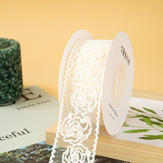 Rose Lace Ribbon – 4 cm x 5 yd x 6 rolls