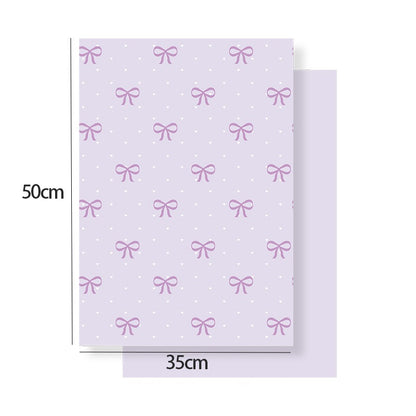 Romantic Bow Series Wrapping Paper - 10 Sheets