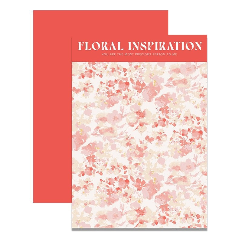 Sea of Flowers Oil Painting Wrapping Paper - 10 Sheets