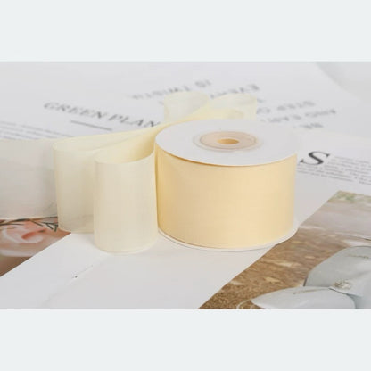 Matte Milk Silk Sheer Ribbon – 3.8 cm x 20 yd x 6 rolls