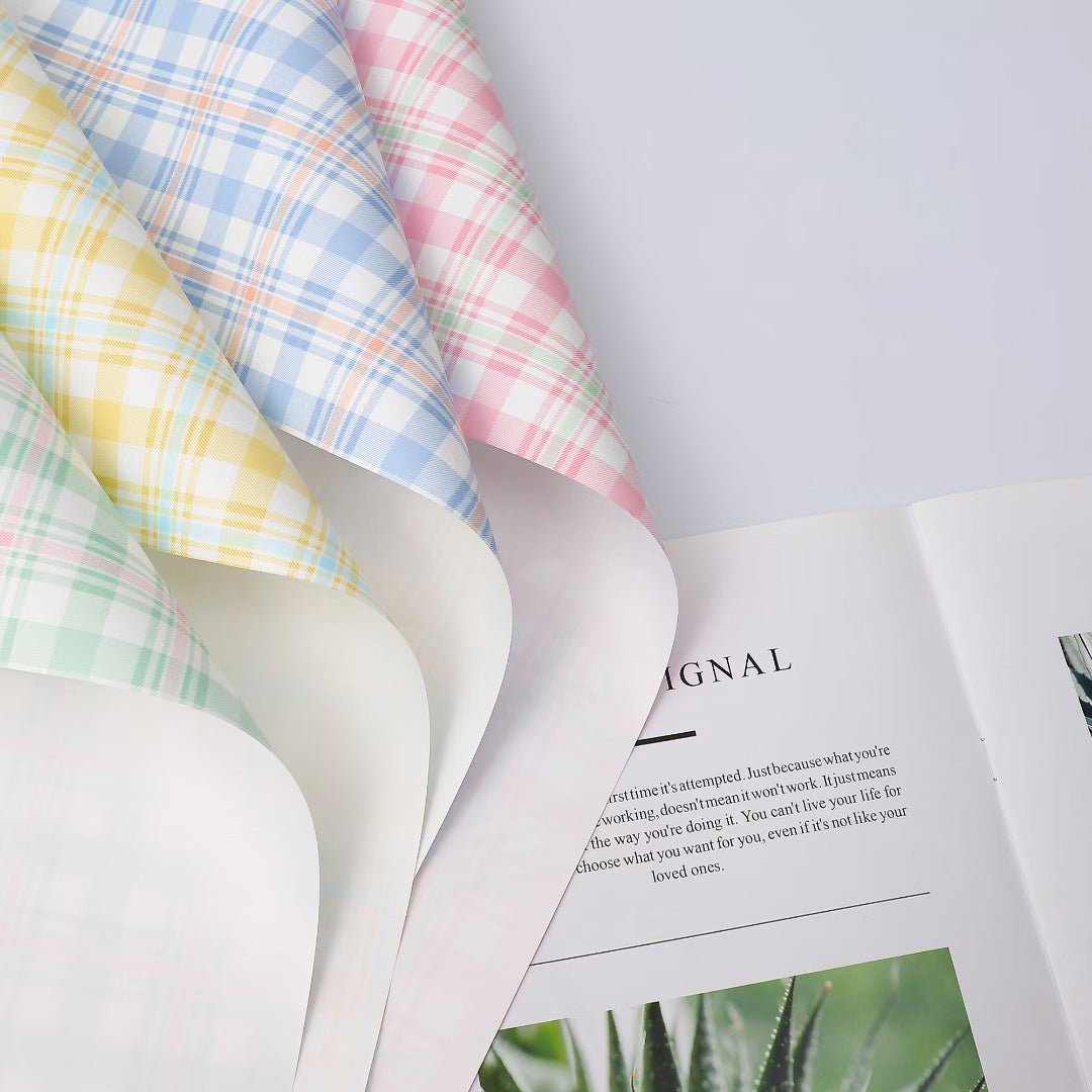 Two Tone Plaid Vintage Elegant Wrapping Paper