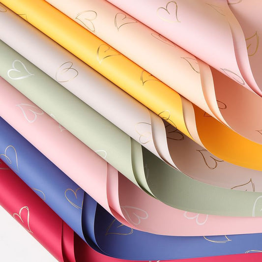 Waterproof Printed Elegant Wrapping Paper Beloved - 20 Sheets