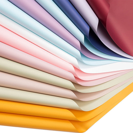 Korean First Love Solid Color Elegant Wrapping Paper – 20 Sheets