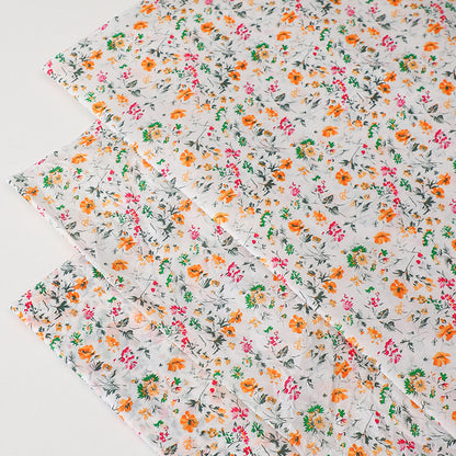 Thickened Trending Rapeseed Flower Wrapping Paper - 10 Sheets