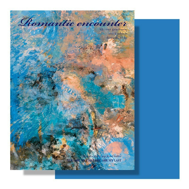 Ximeng Garden Oil Painting Wrapping Paper - 10 Sheets