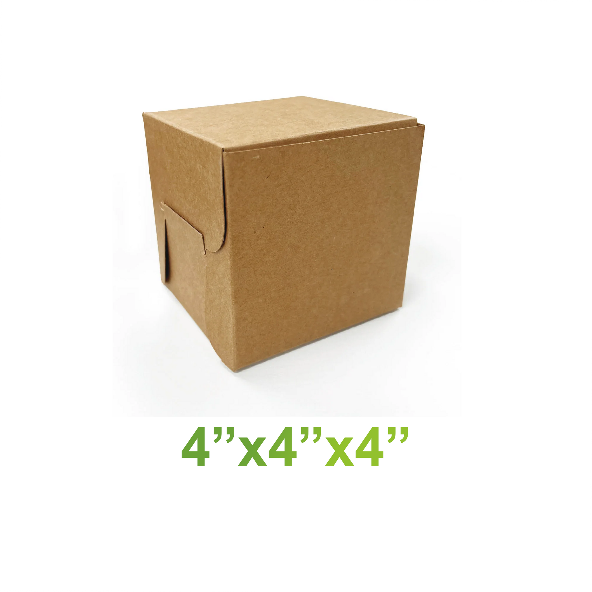 4" x 4" x 4" - Kraft Bakery Boxes - Carton of 100 - KIS PAPER - 5332 – main