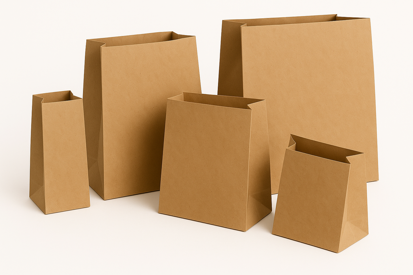 Blank Kraft Grocery Bag - Bulk 500 pcs per Box