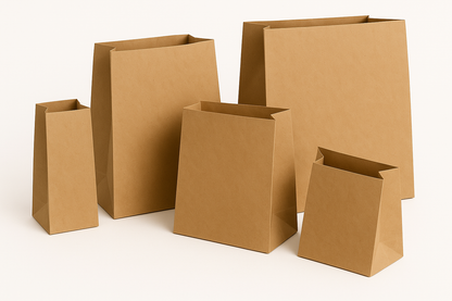 Blank Kraft Grocery Bag - Bulk 500 pcs per Box