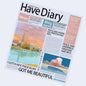 Vintage Newspaper Wrapping Paper French Town - 20 Sheets