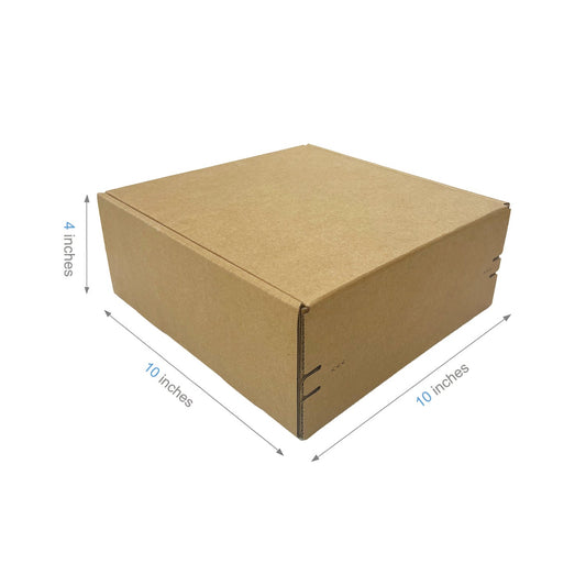 10" x 10" x 4" - Kraft Mailer Boxes Self-Seal Tape - Bundle of 40 - KIS PAPER - 1265 – main