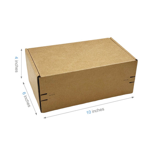 10" x 6" x 4" - Kraft Mailer Boxes Self-Seal Tape - Bundle of 40 - KIS PAPER - 1263 – main