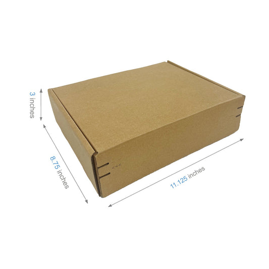 11.125" x 8.75" x 3" - Kraft Mailer Boxes Self-Seal Tape - Bundle of 40 - KIS PAPER - 1266 – main