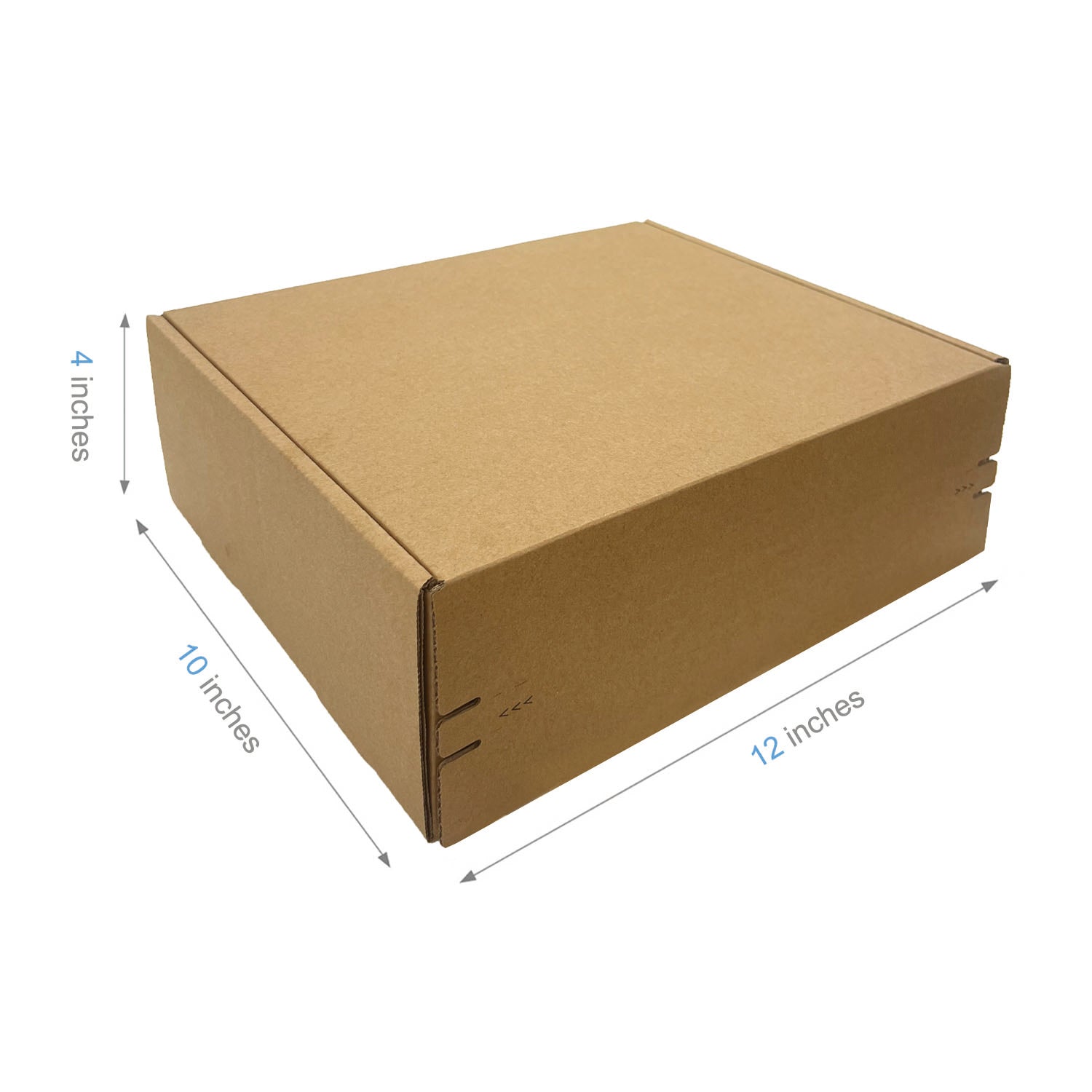 12" x 10" x 4" - Kraft Mailer Boxes Self-Seal Tape - Bundle of 40 - KIS PAPER - 1269 – main