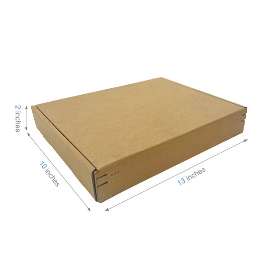 13" x 10" x 2" - Kraft Mailer Boxes Self-Seal Tape - Bundle of 40 - KIS PAPER - 1273 – main