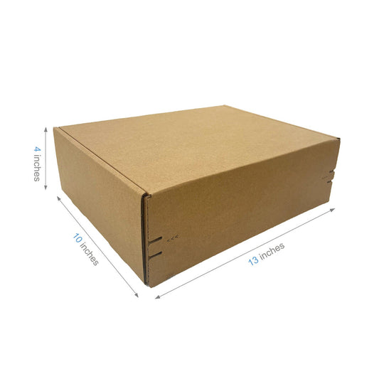 13" x 10" x 4" - Kraft Mailer Boxes Self-Seal Tape - Bundle of 40 - KIS PAPER - 1274 – main