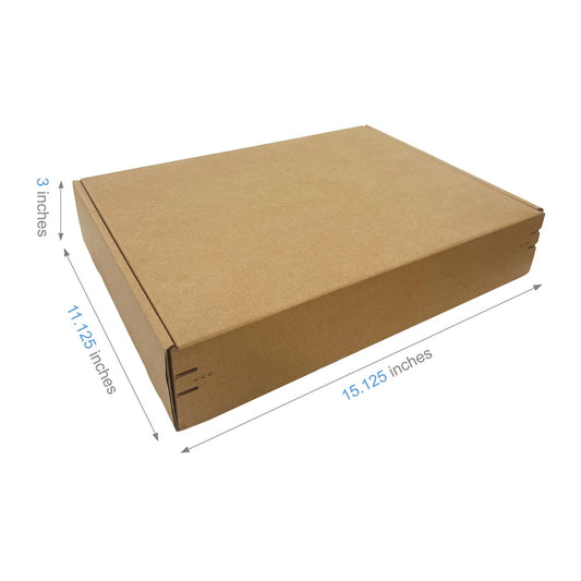 15.125" x 11.125" x 3" - Kraft Mailer Boxes Self-Seal Tape - Bundle of 40 - KIS PAPER - 1280 – main