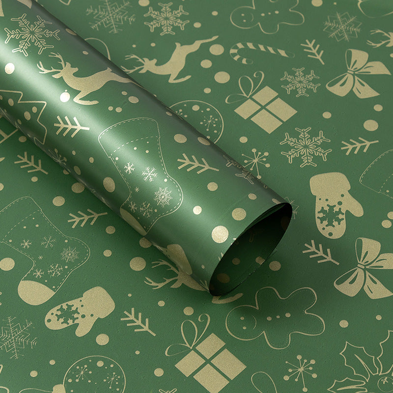 New Waterproof Christmas Wrapping Paper Christmas Deer - 20 Sheets