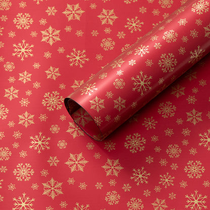 New Waterproof Christmas Wrapping Paper Snowflake - 20 Sheets