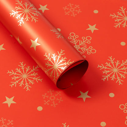 New Waterproof Christmas Wrapping Paper Snowflake - 20 Sheets