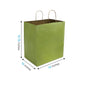 1410LIME | 150pcs Super Royal 14x10x15.75 inches Lime Paper Bags with Twisted Handles – main