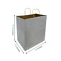 1410GREY | 150pcs Super Royal 14x10x15.75 inches Grey Paper Bags with Twisted Handles – main