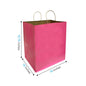 1410PINK | 200pcs Super Royal 14x10x15.75 inches Pink Paper Bags with Twisted Handles – main